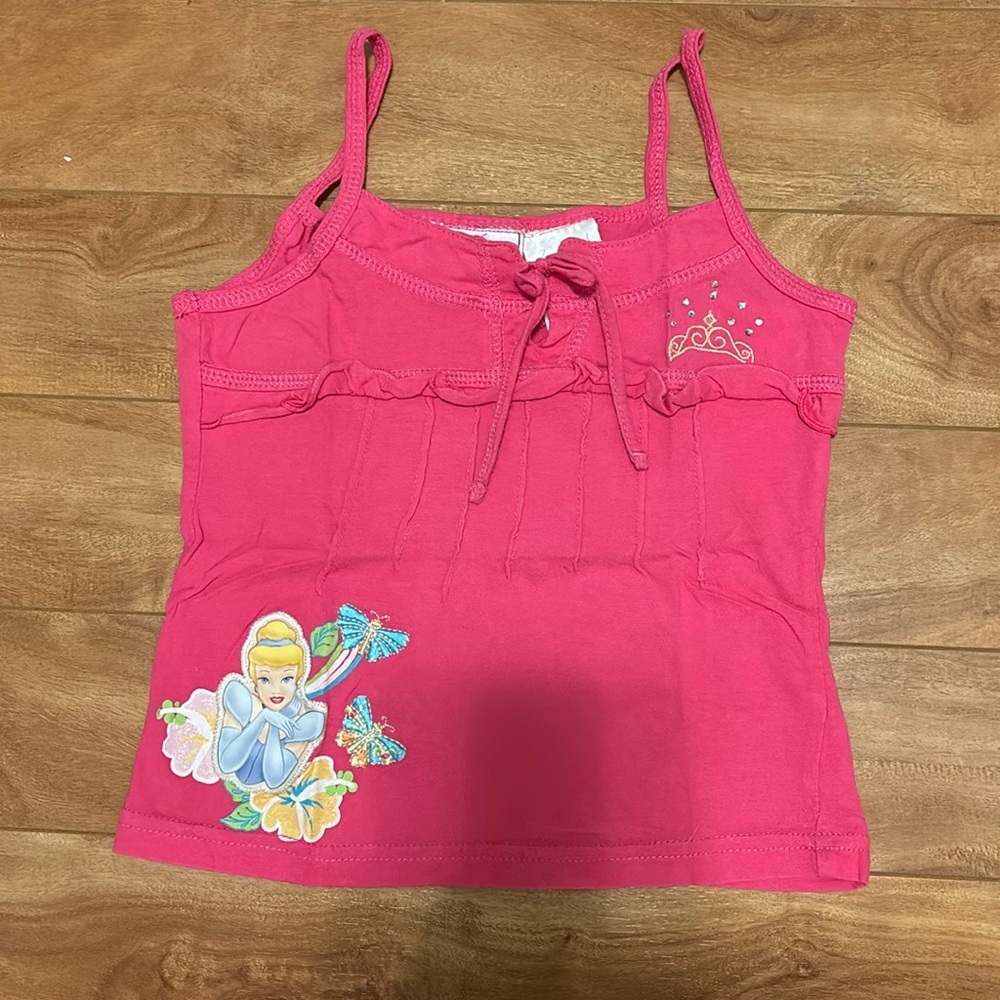 Walt Disney Princess Camisole Cinderella and Butterfly Design